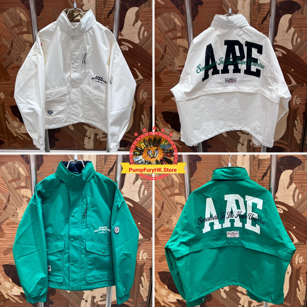 AAPE Moonface hooded jacket (D361)