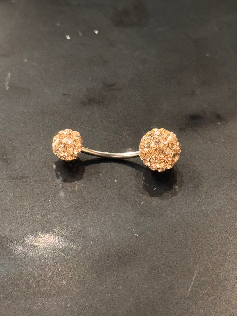 Crystal Sparkle Belly Button Ring