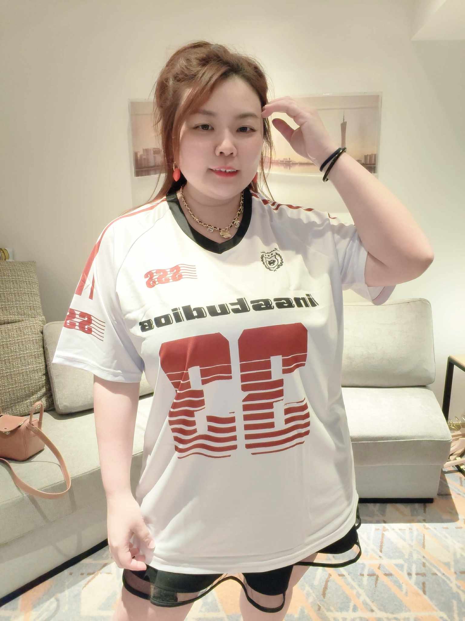 YCI10 331 V领拼色冰凉透爽球衣