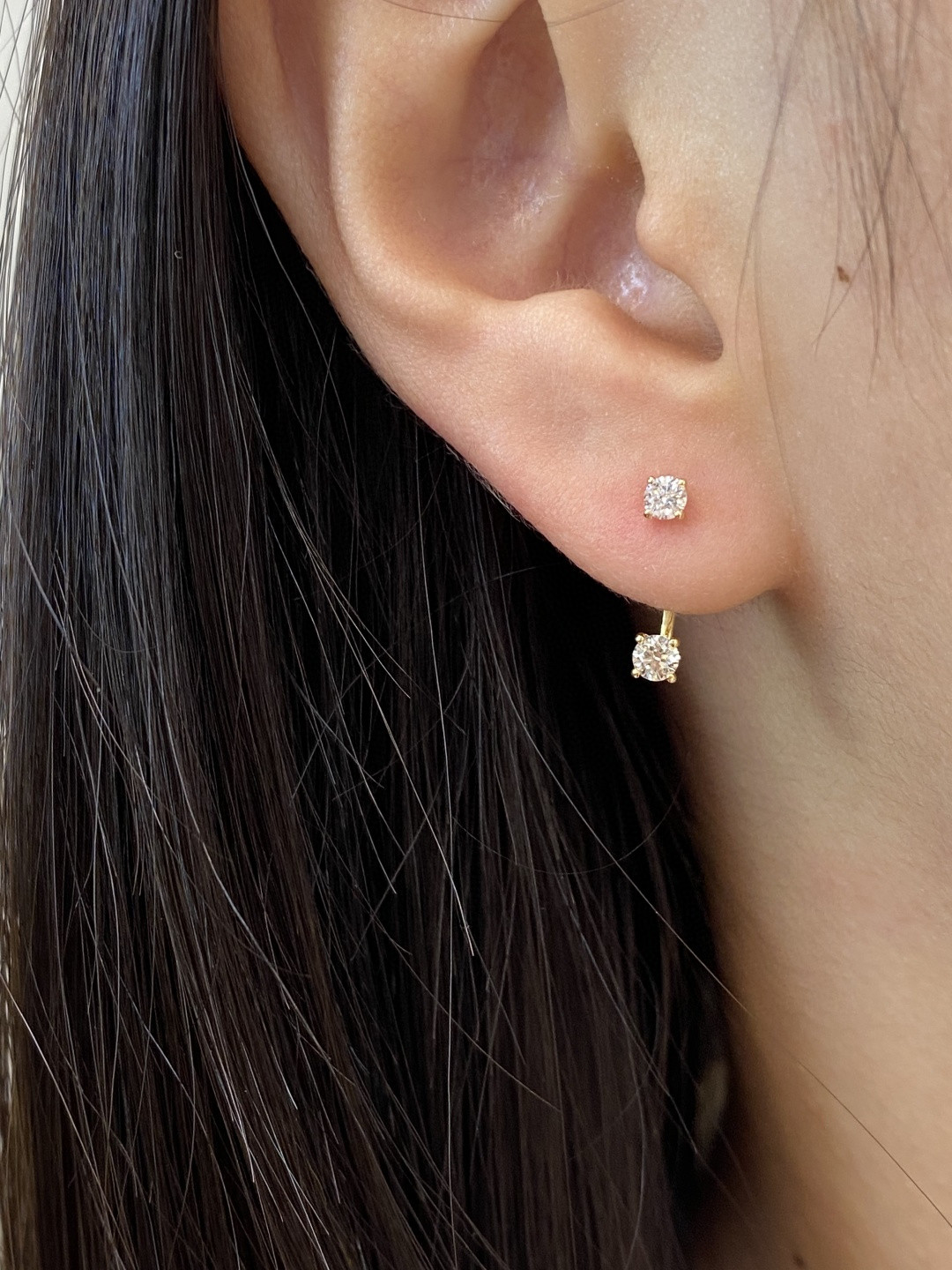 18K Diamond Earrings 