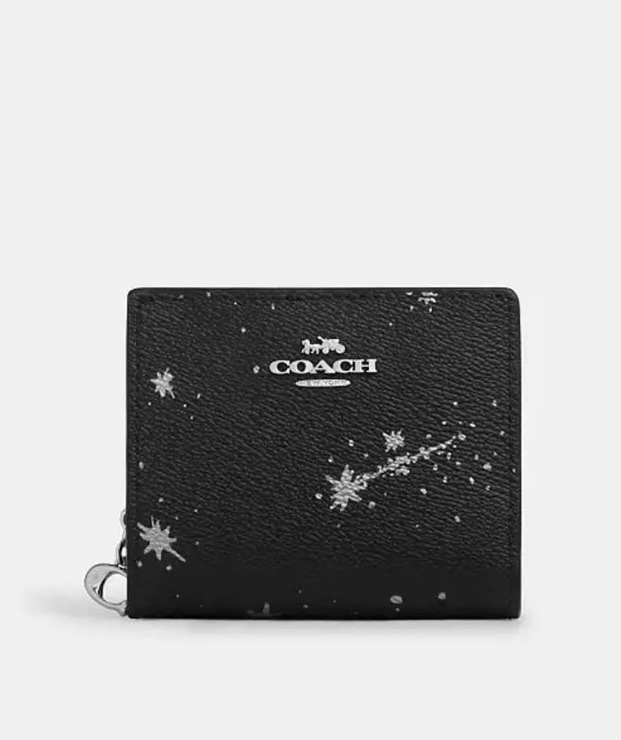 ✈️🇨🇦🇺🇸Coach outlet 星🌟圖案真皮短銀包現貨🤩
