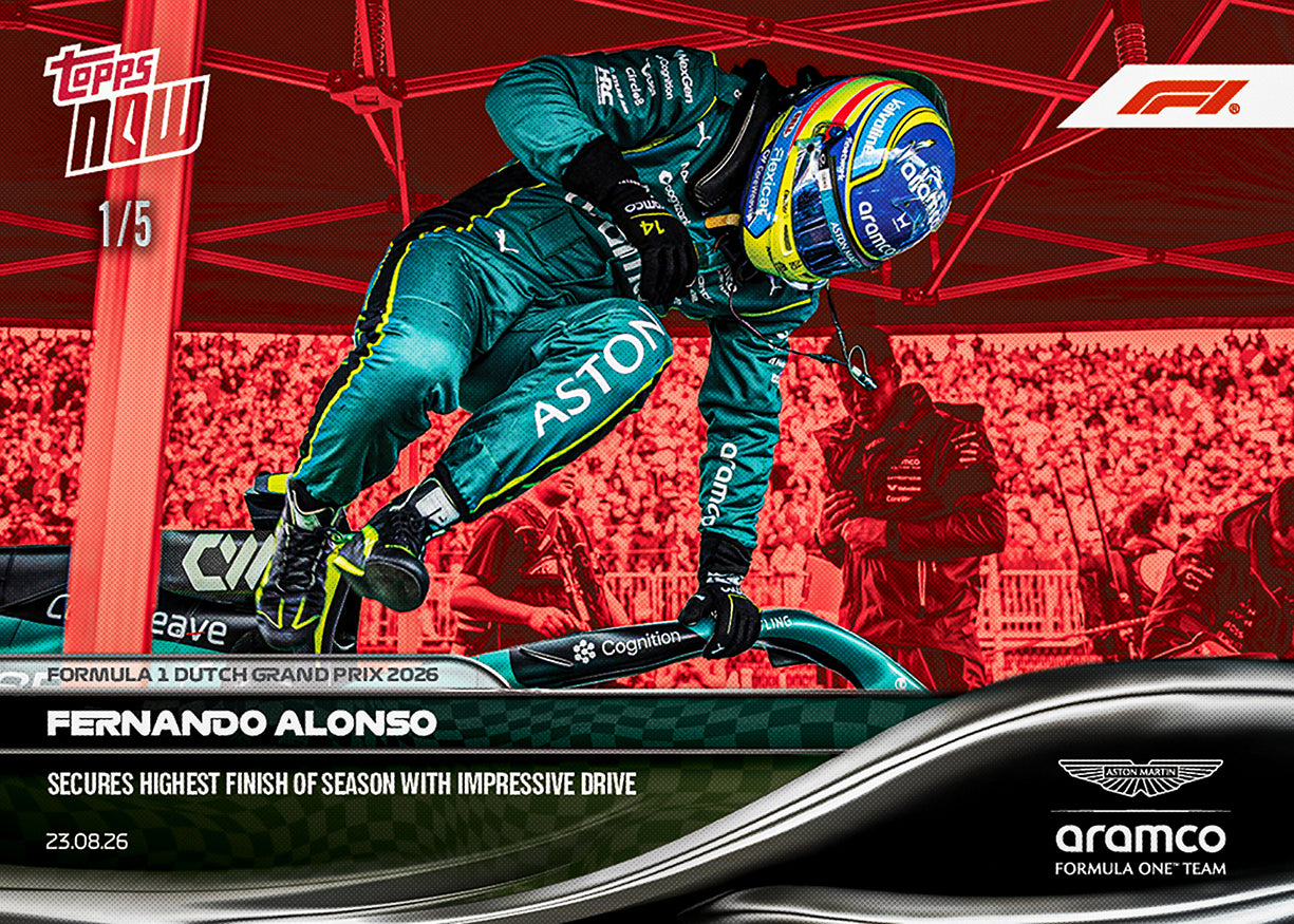 Fernando Alonso - 2026 F1 Topps NOW® #54 Dutch GP 紀念卡【團購】