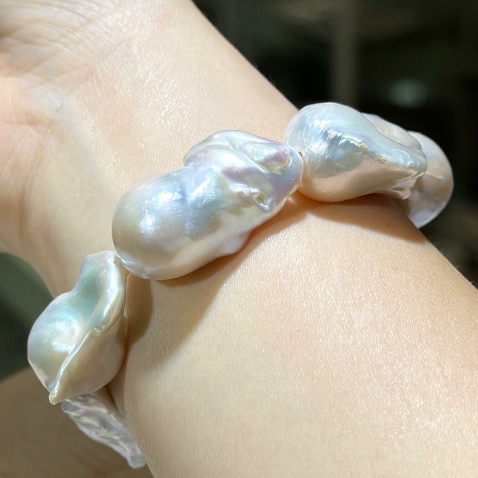 大m💫天然淡水珍珠手串 13.5 mm +/-