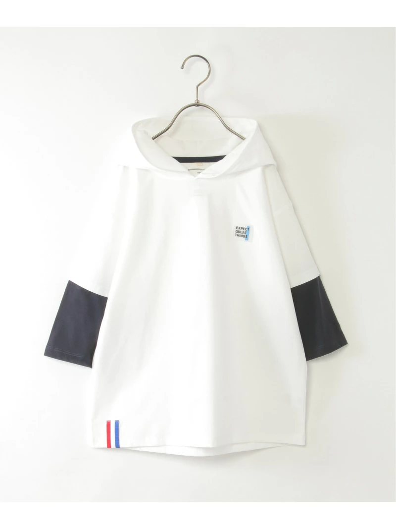 🆕【⭐訂購⭐】  日本直送🌀接觸涼感 疊層六分袖 連帽衫［2款選］🌀[ELDA-0017][260503]