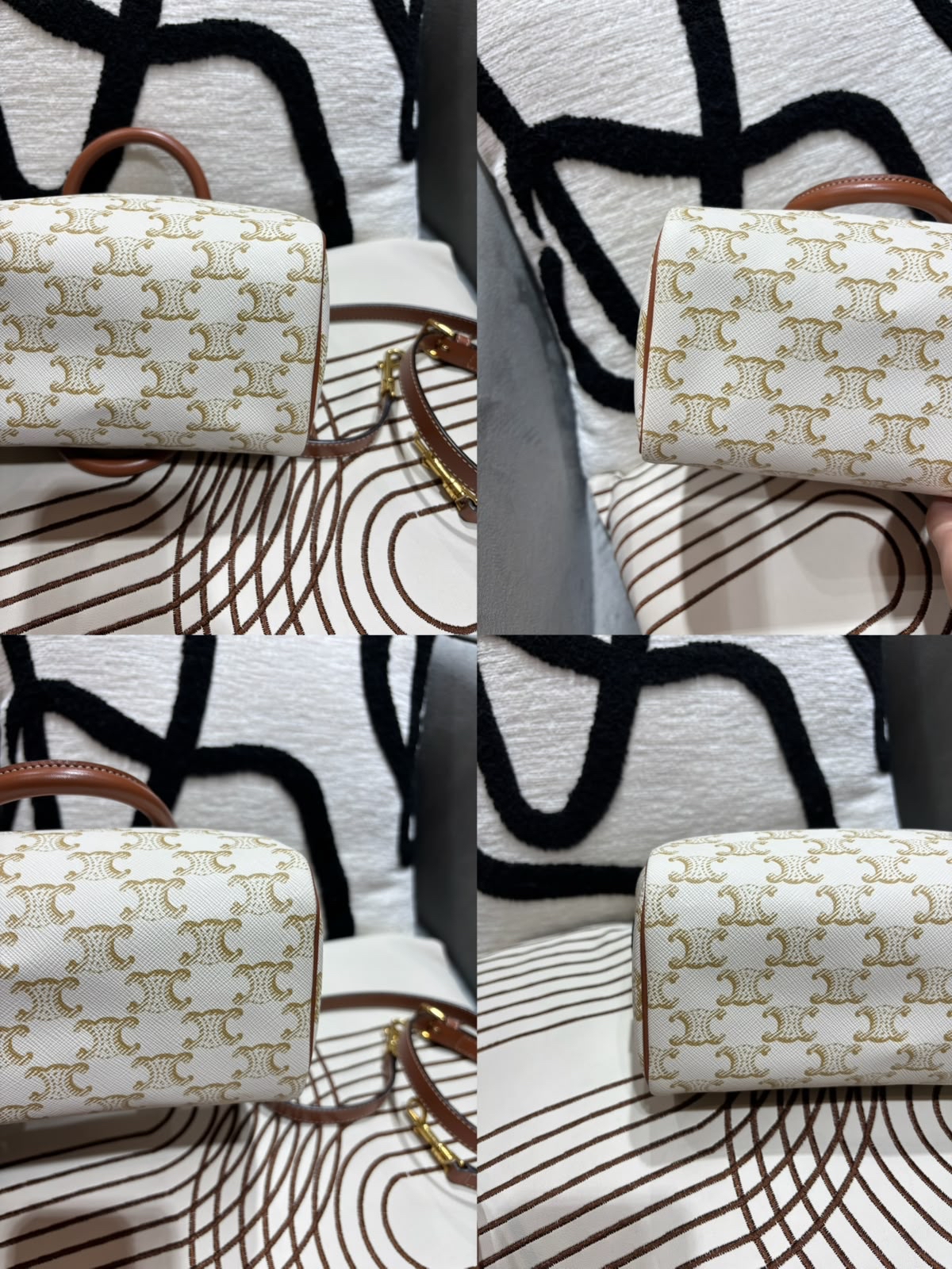 CELINE Triomphe Small Boston 2way bag 100%authentic, 95%New ✅Dust bag