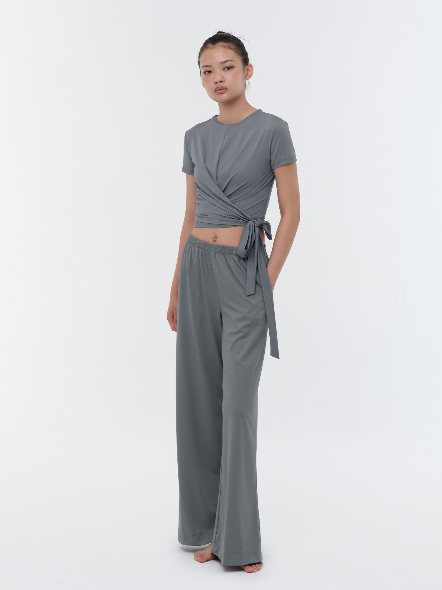 預購_Cooling Banding Wide Pants  by Conch