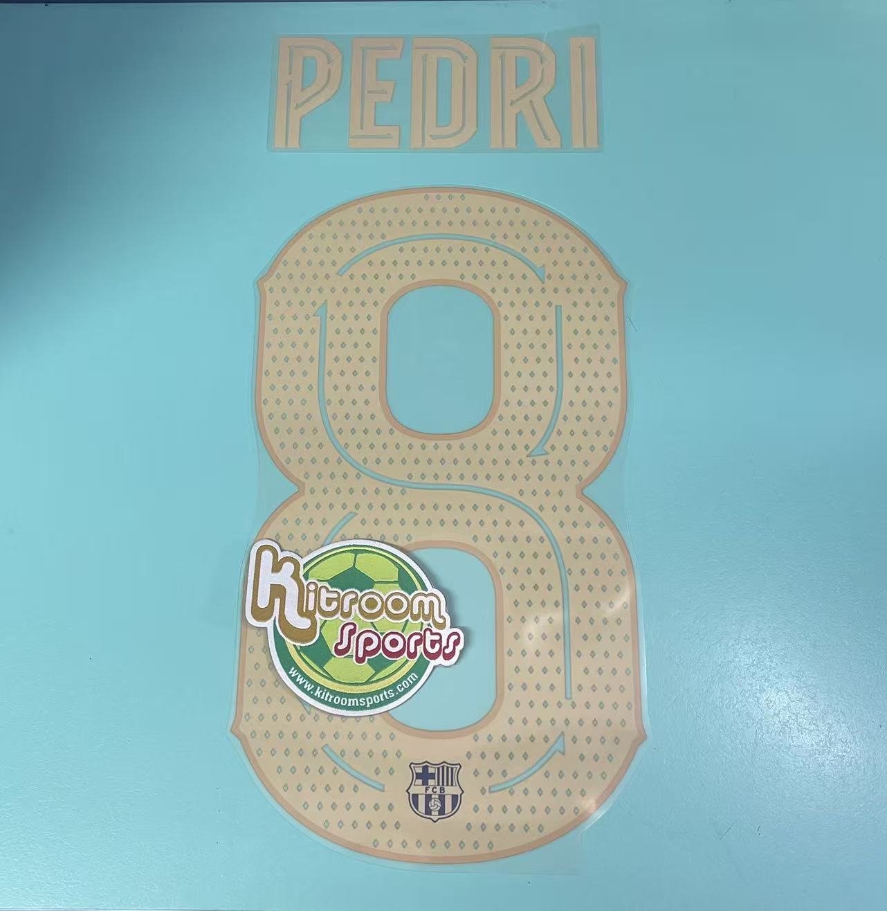 2022-23 Barcelona Home Cup Nameset #8 PEDRI