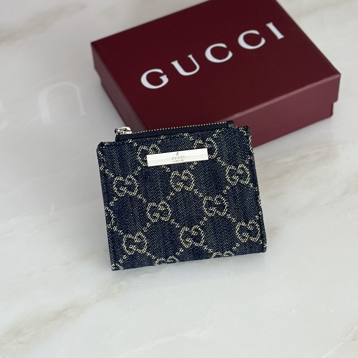 【原單】GUCCI Portafoglio misura piccola con placca 短款銀包/卡包