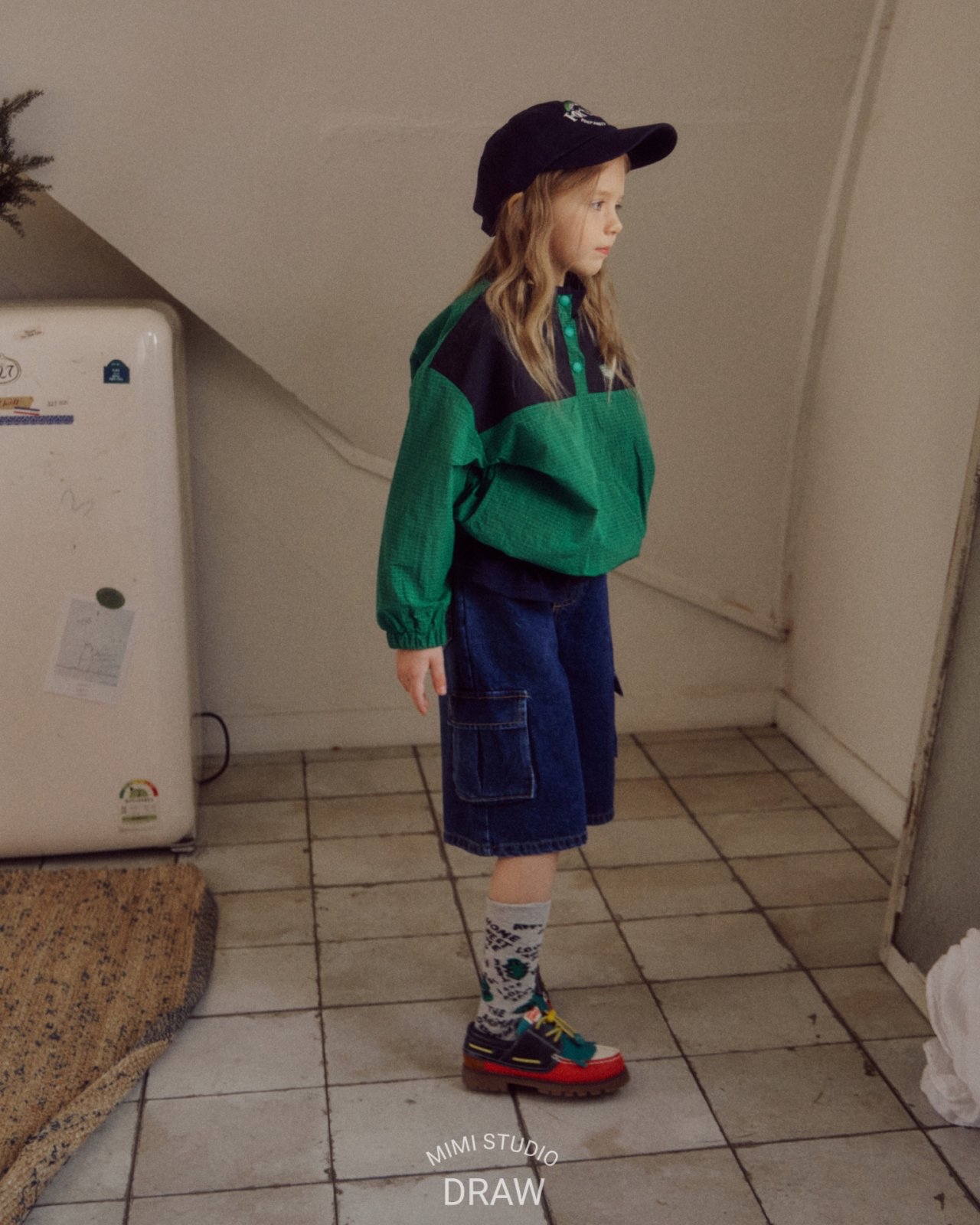 Bymimi | 薄款風衣料上衣( Green XL 115-125)