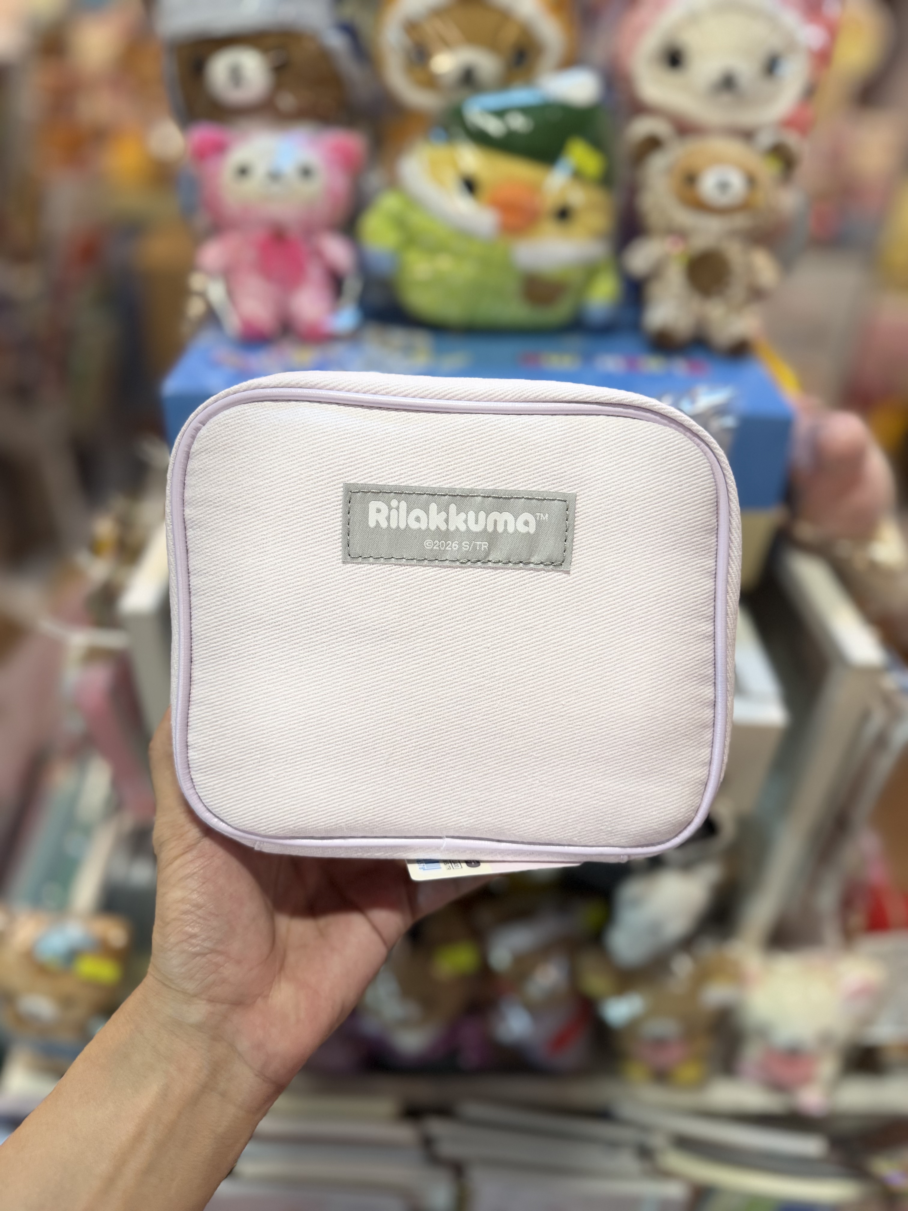 《現貨》全新Rilakkuma瓦瓦貓系列方型化妝袋