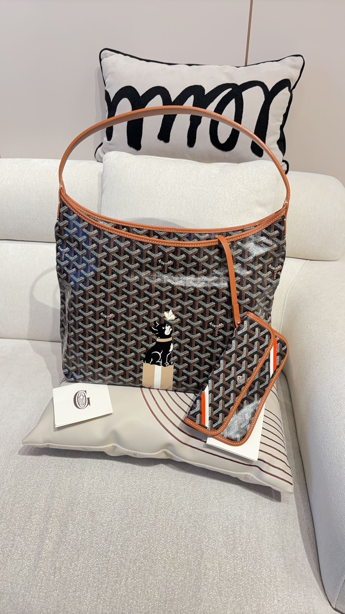 Goyard Hobo Tan 100%Authentic, 98%New✅收據✅Dust bag