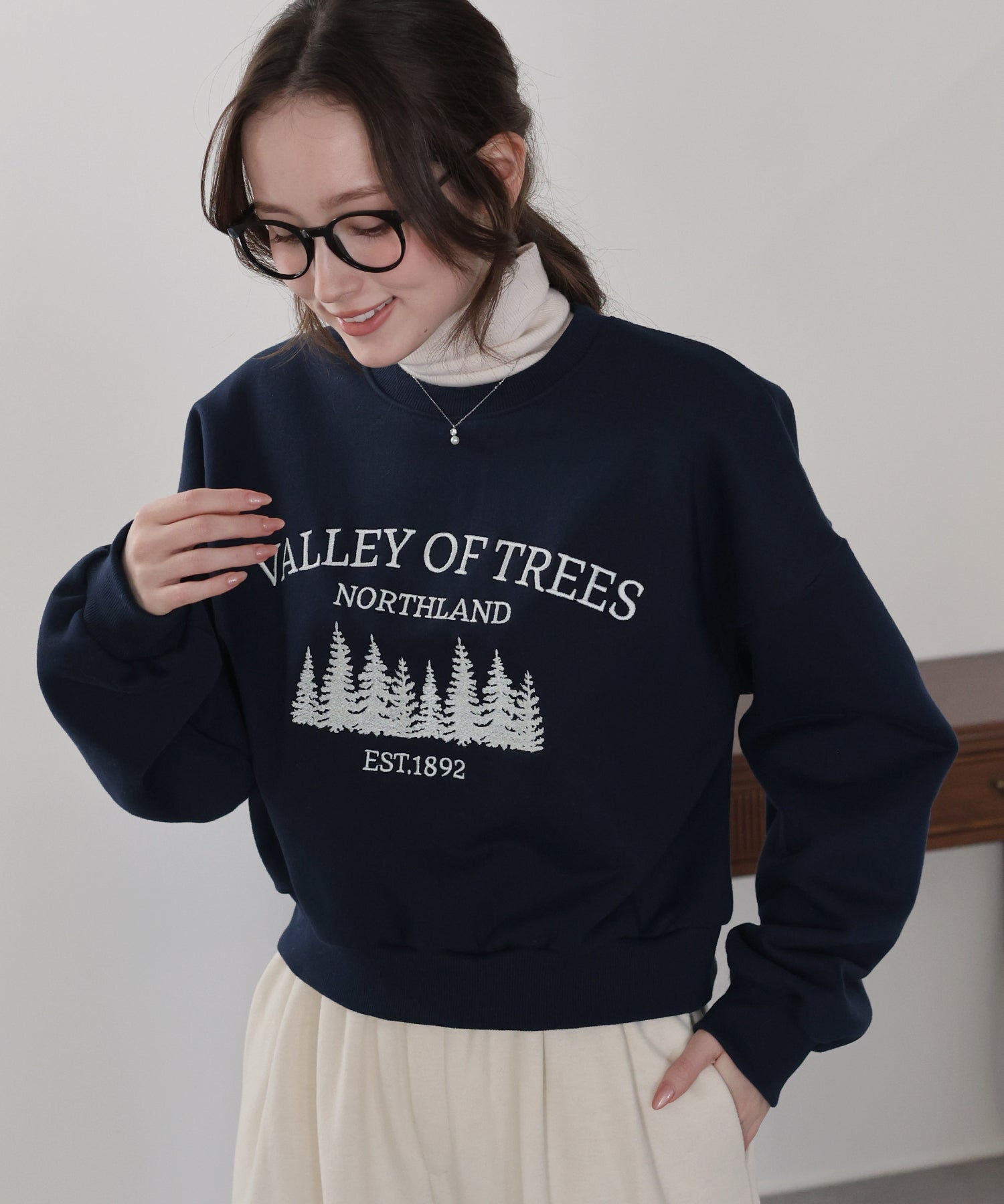 <限量現貨><JP>店主自留！北歐風Forest 刺繡衞衣* 2色入