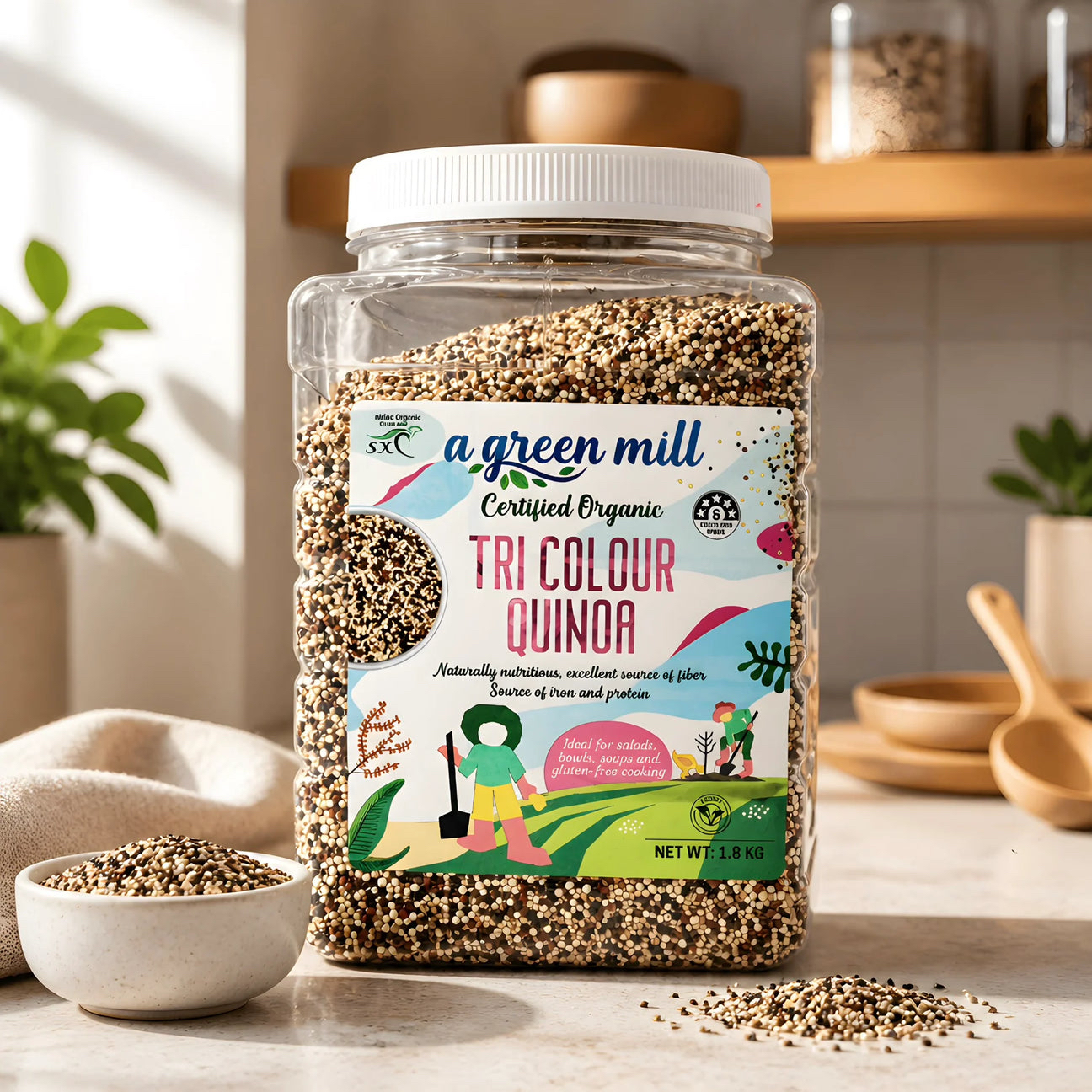 澳洲Costco  澳洲進口 A GREEN MILL 有機三色藜麥 1.8KG 