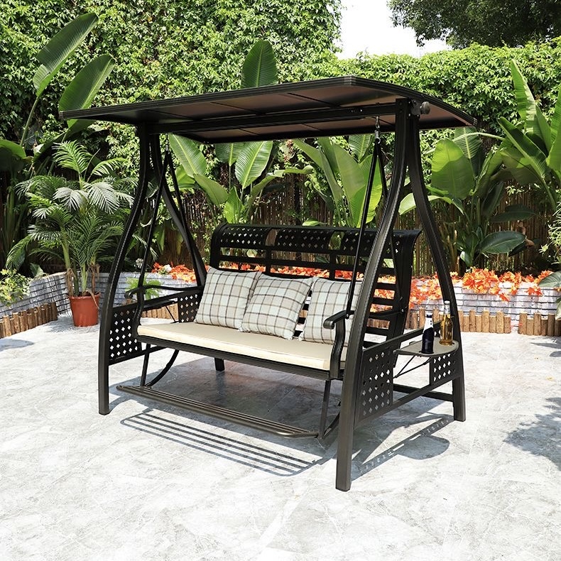 戶外花園鞦韆搖椅 雙人三人款 家用陽台室外吊椅Swing chair