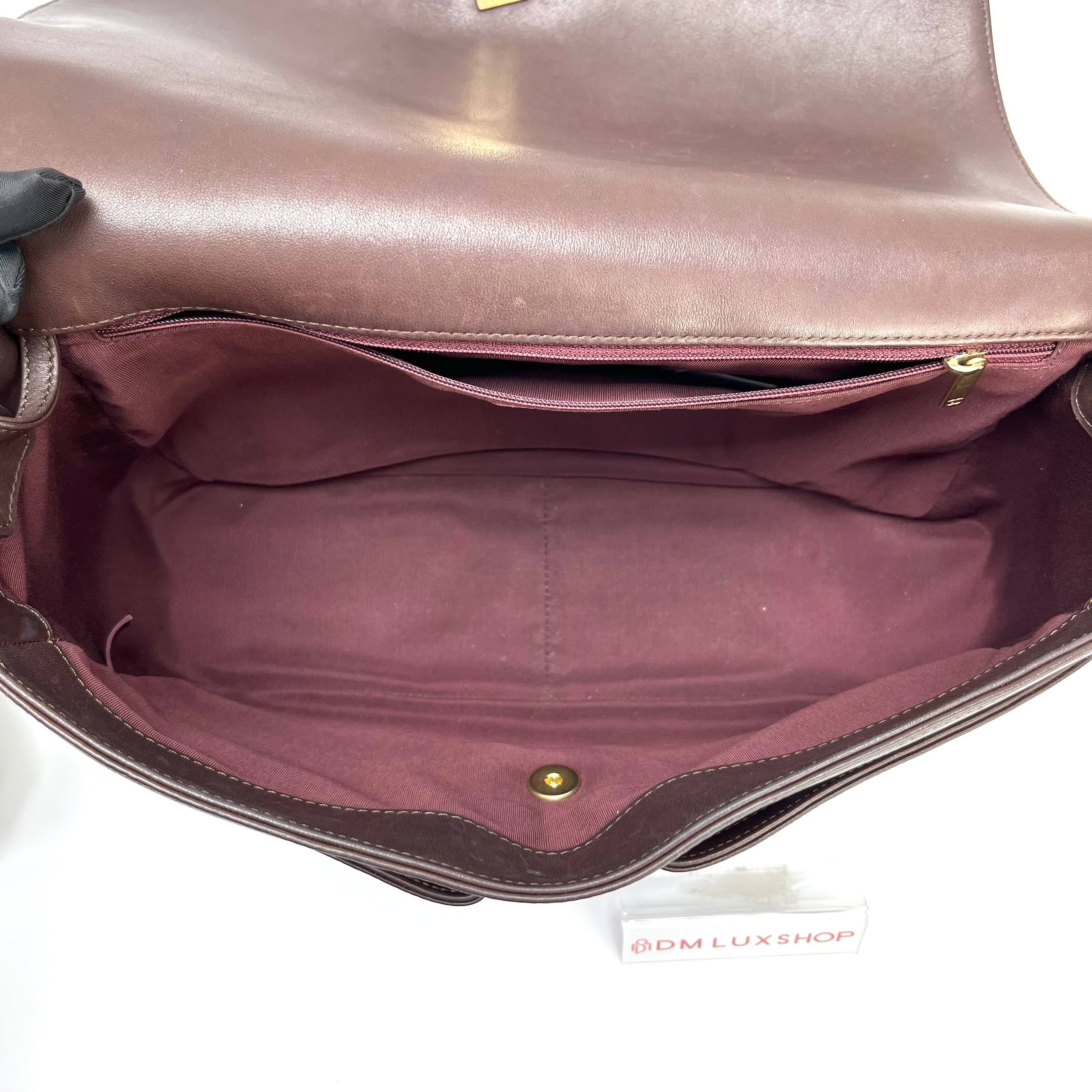 Chanel Paris-Rome Brown Messenger GHW (Serial 23)