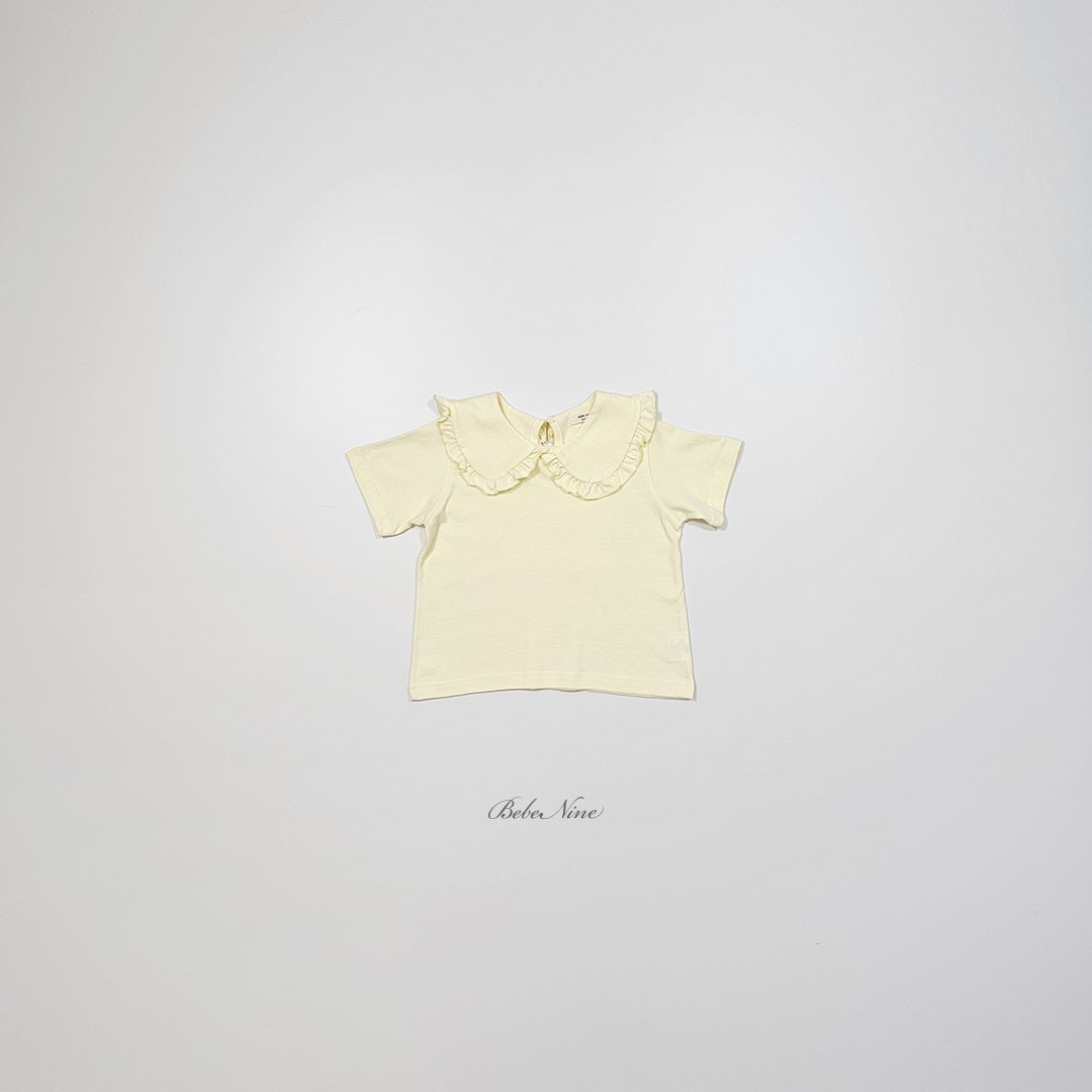 Frill Round Collar Tee