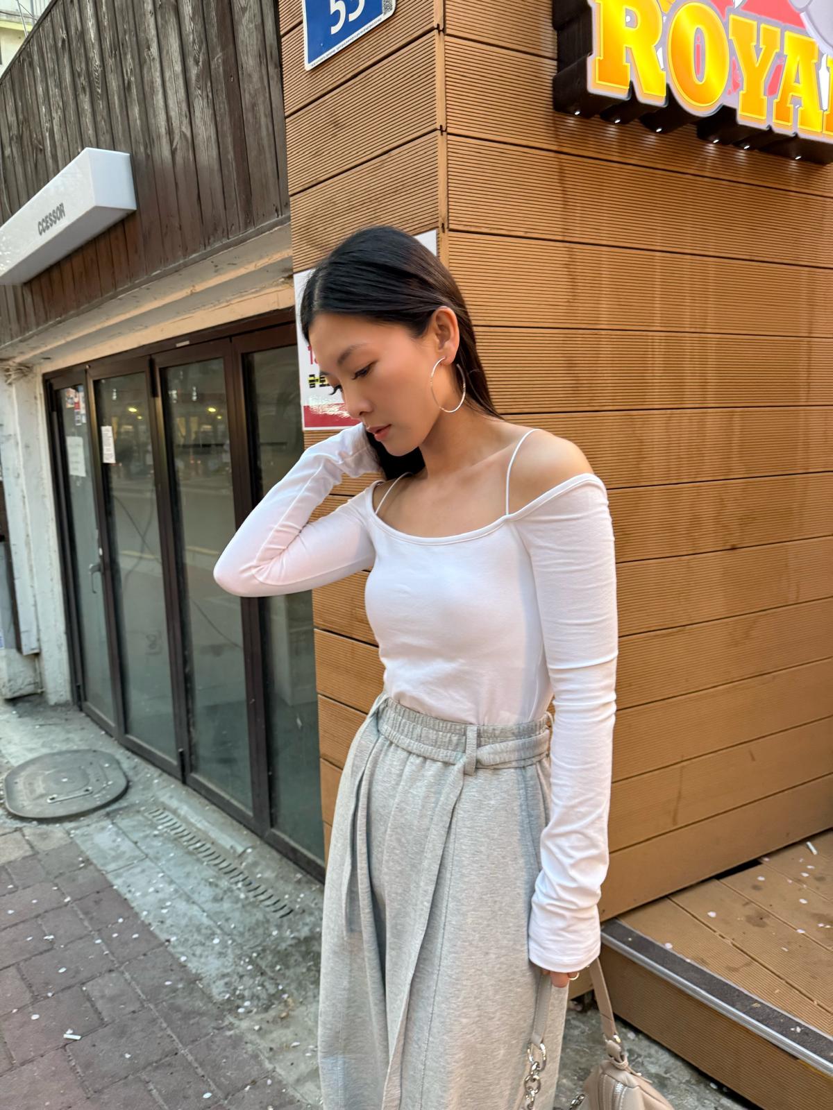 F03 前帶棉質休閑褲