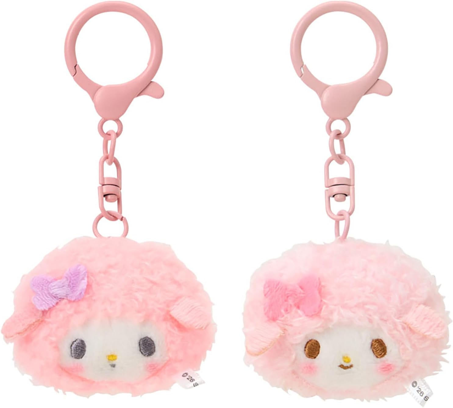 現貨 | 日本 Sanrio 大頭腮紅毛絨絨公仔掛件 (1套2隻)