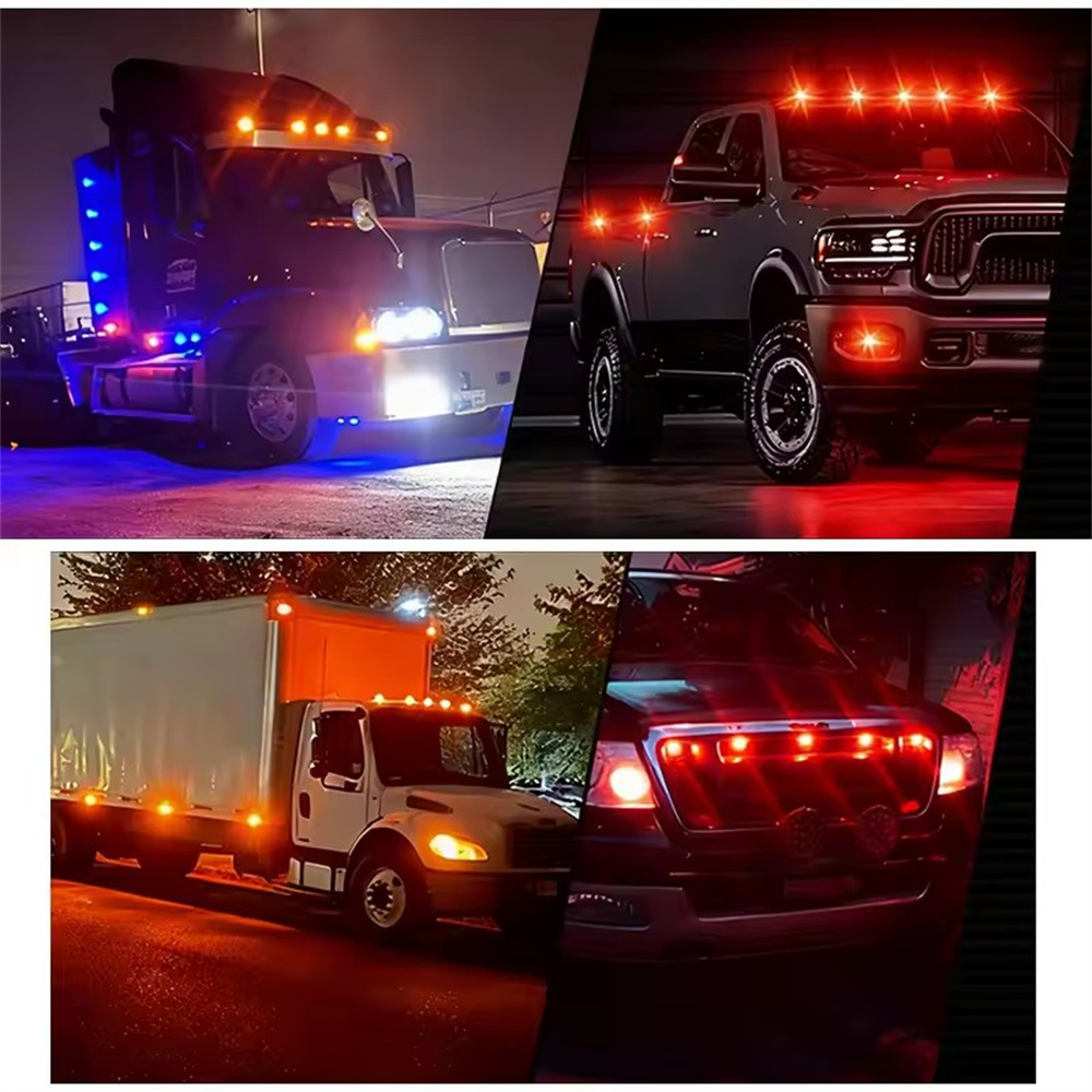 10x  LED卡車 貨車邊燈 白色 UB0263