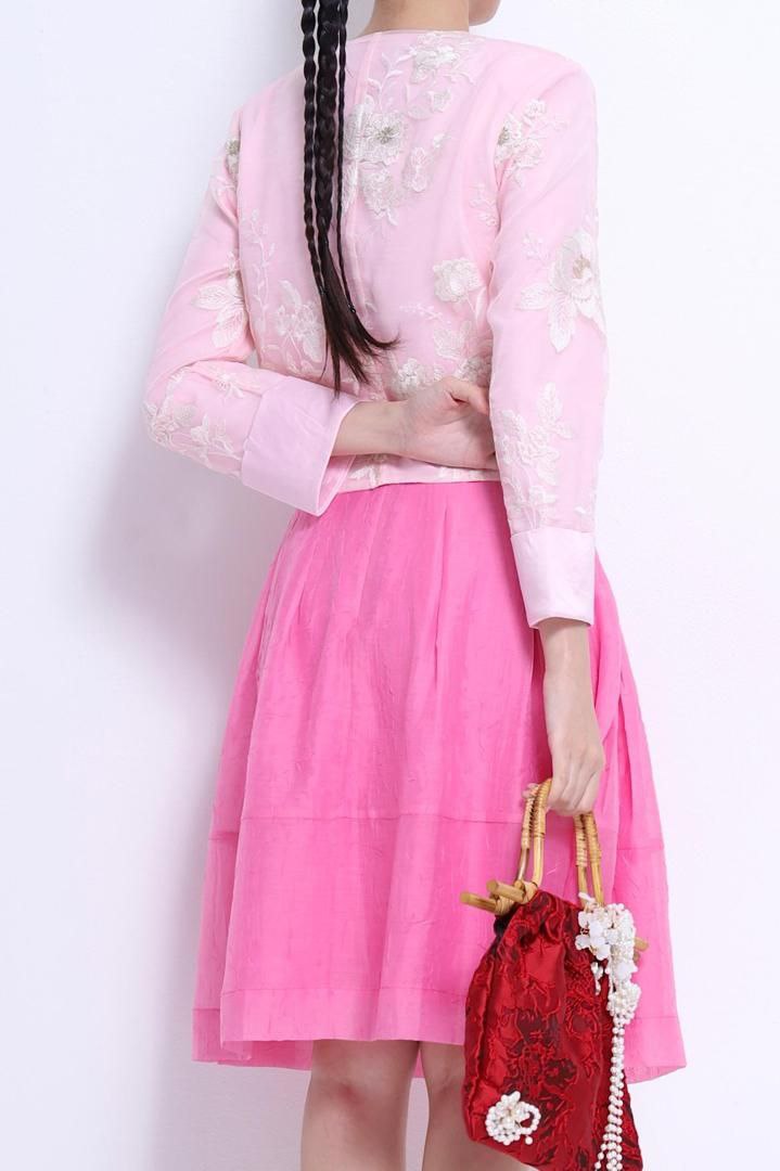 长袖旗袍上衣 2686