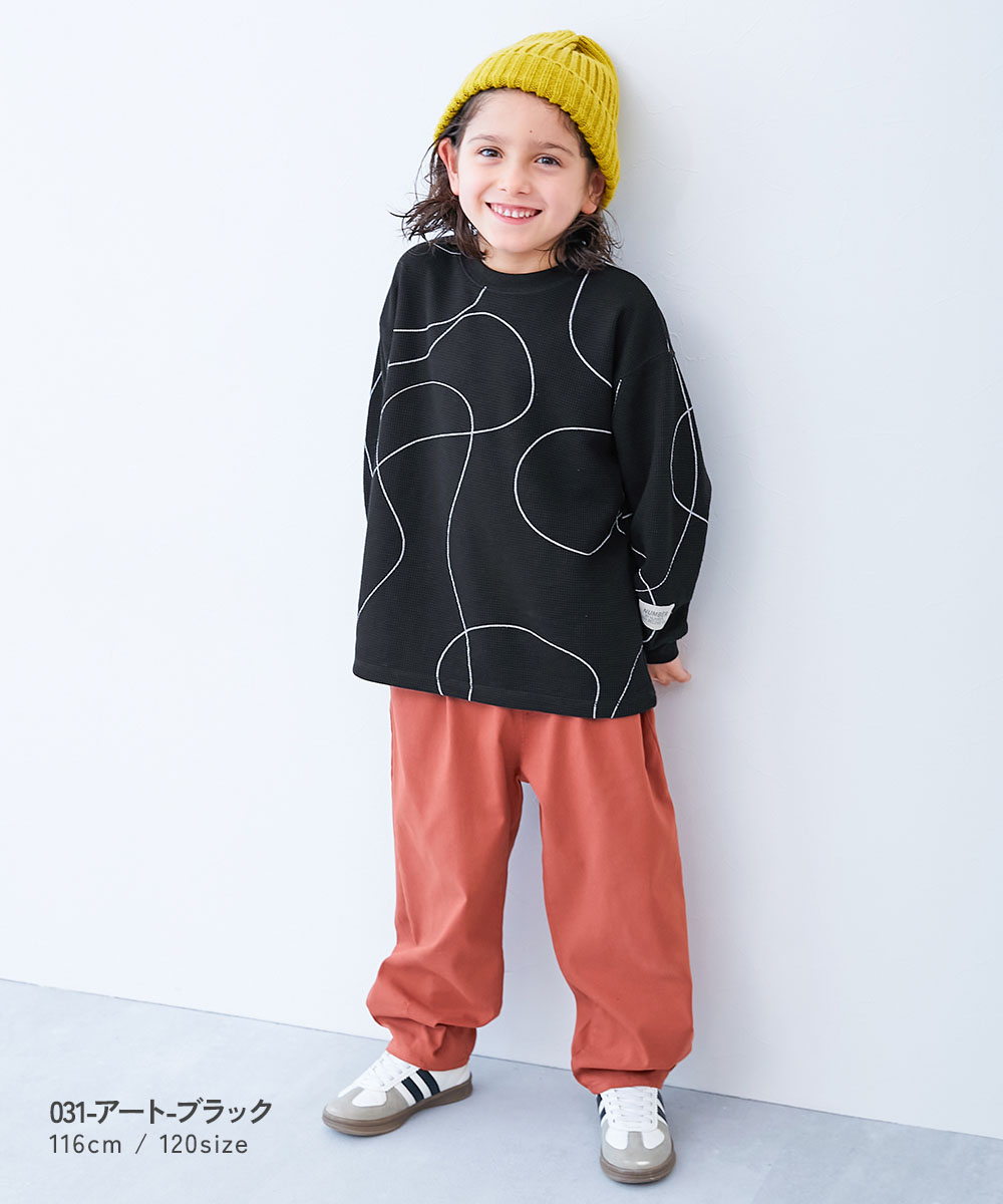 🆕【⭐ 訂購⭐】🇯🇵日本直送 撞色縫線 華夫格 長袖T恤［8款選］🌀[ELHA-0098][260927]