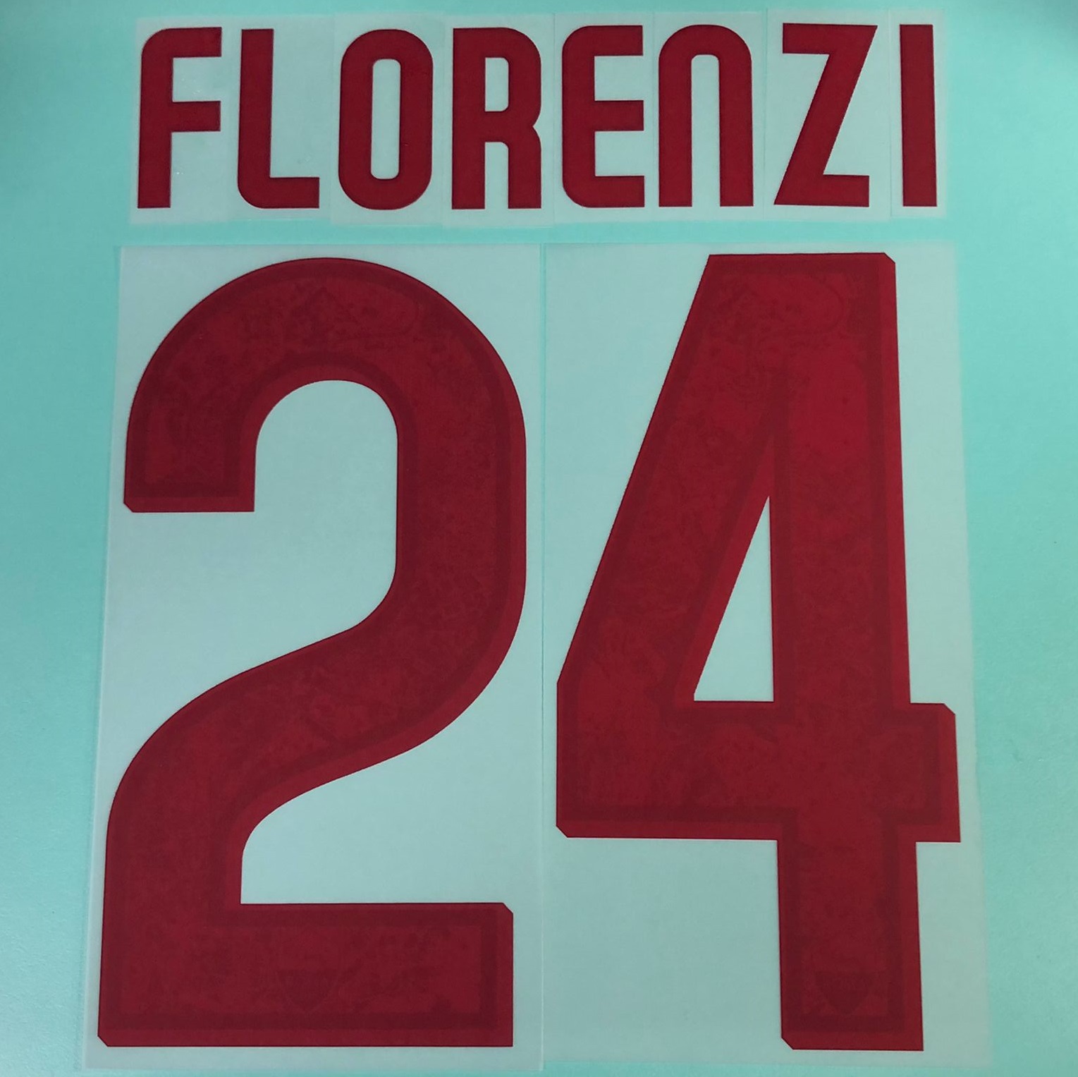 2015-16 Roma Away Nameset #24 FLORENZI