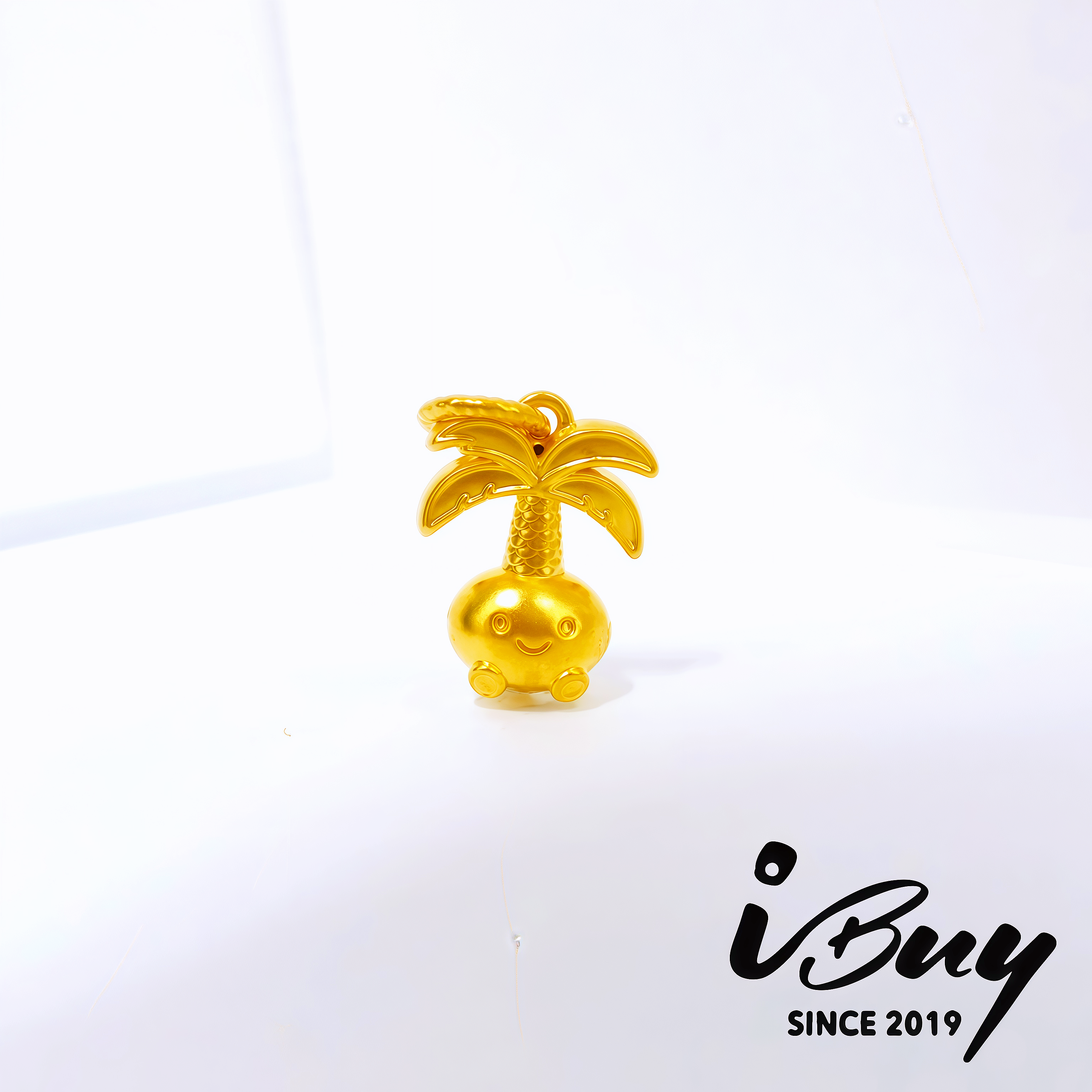 916 HARD GOLD PALM BABY CHARM 916 硬金 椰树宝宝串咀