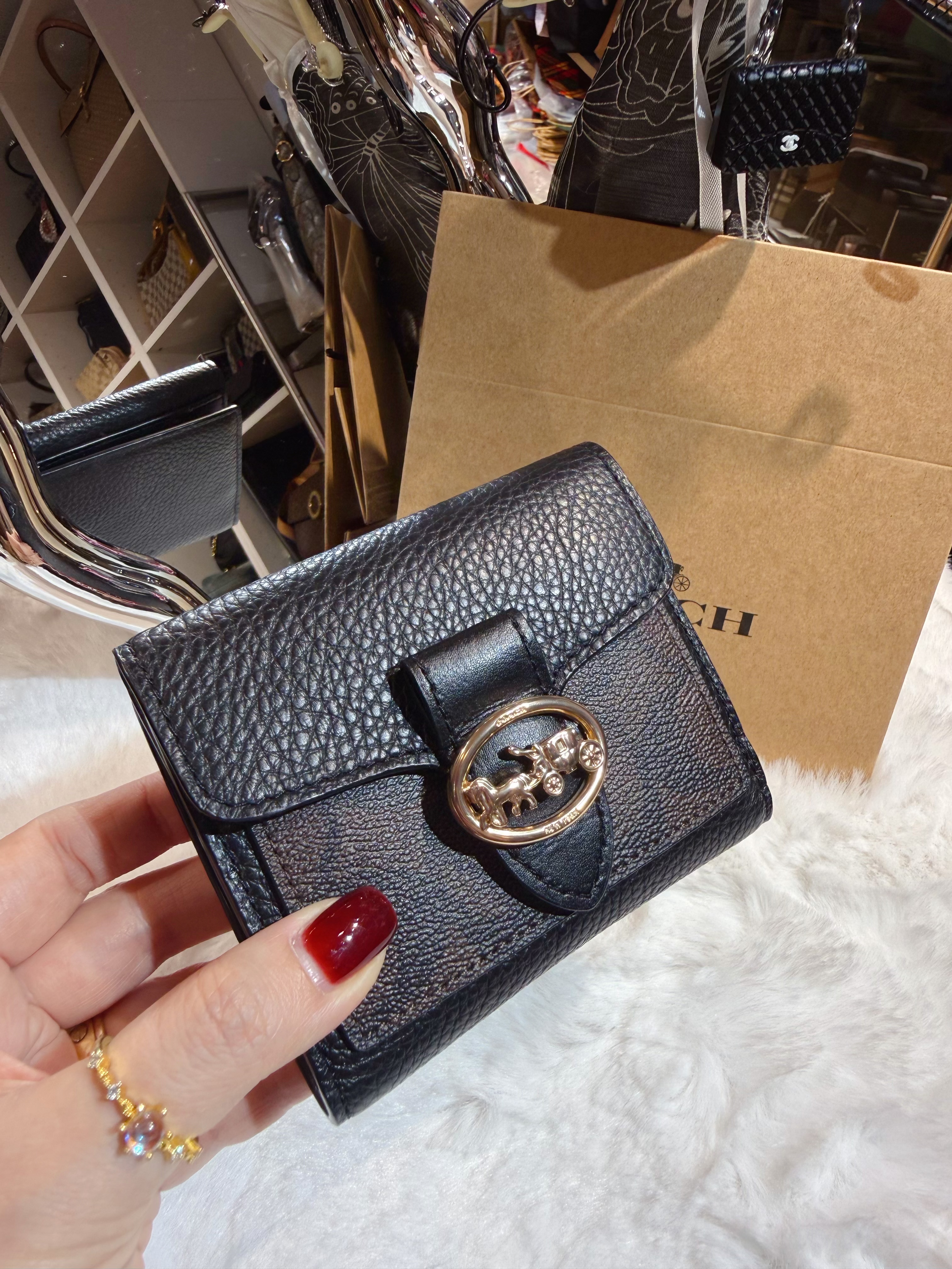 Coach Georgie wallet dark/m