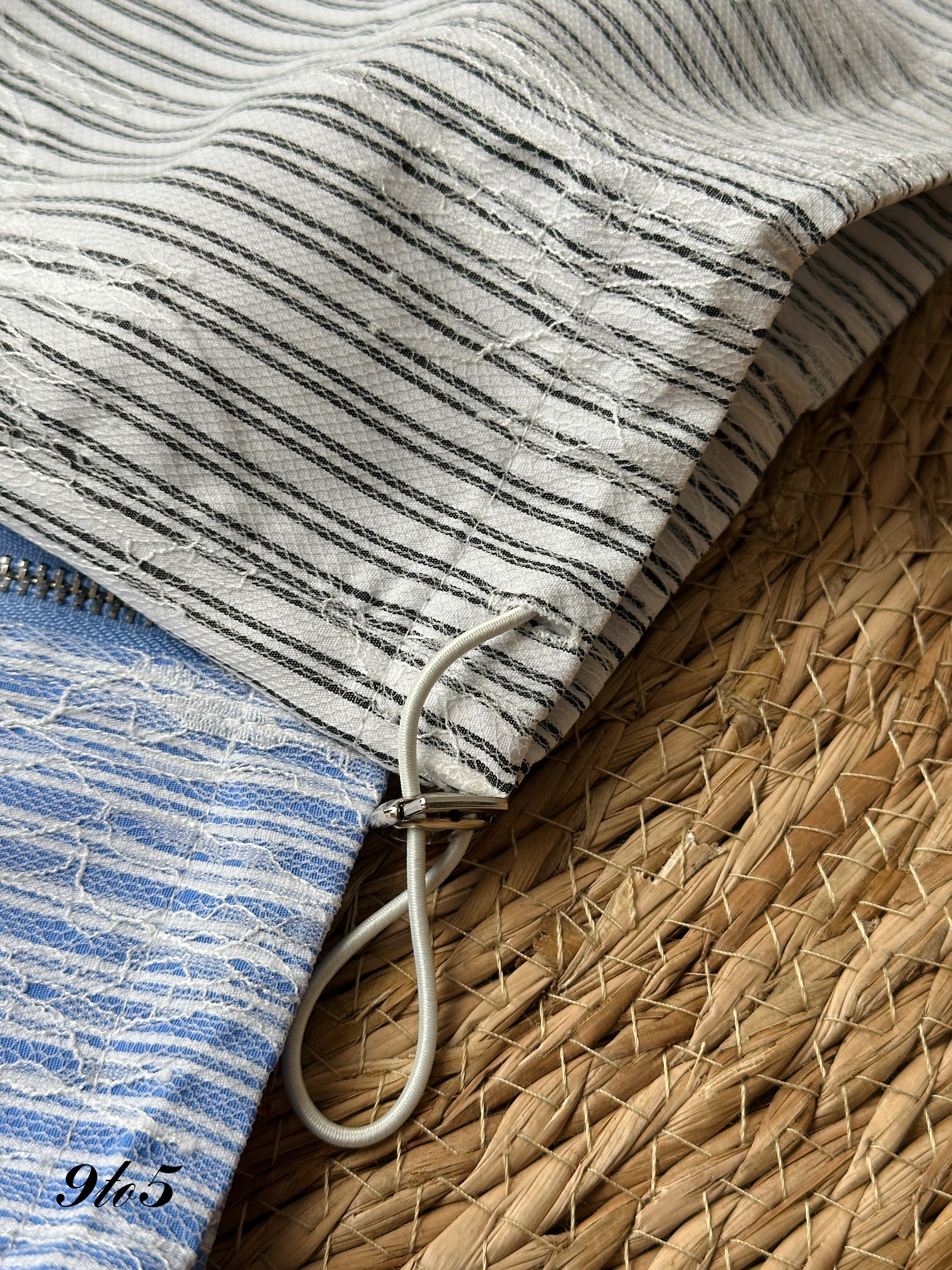 T3957 Cape Sleeve Stripe Top - 3 Colors