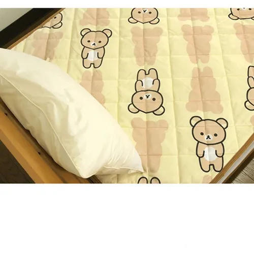 RK 日版鬆弛熊法蘭絨床墊（站立圖案款・單人尺寸100 × 205cm）