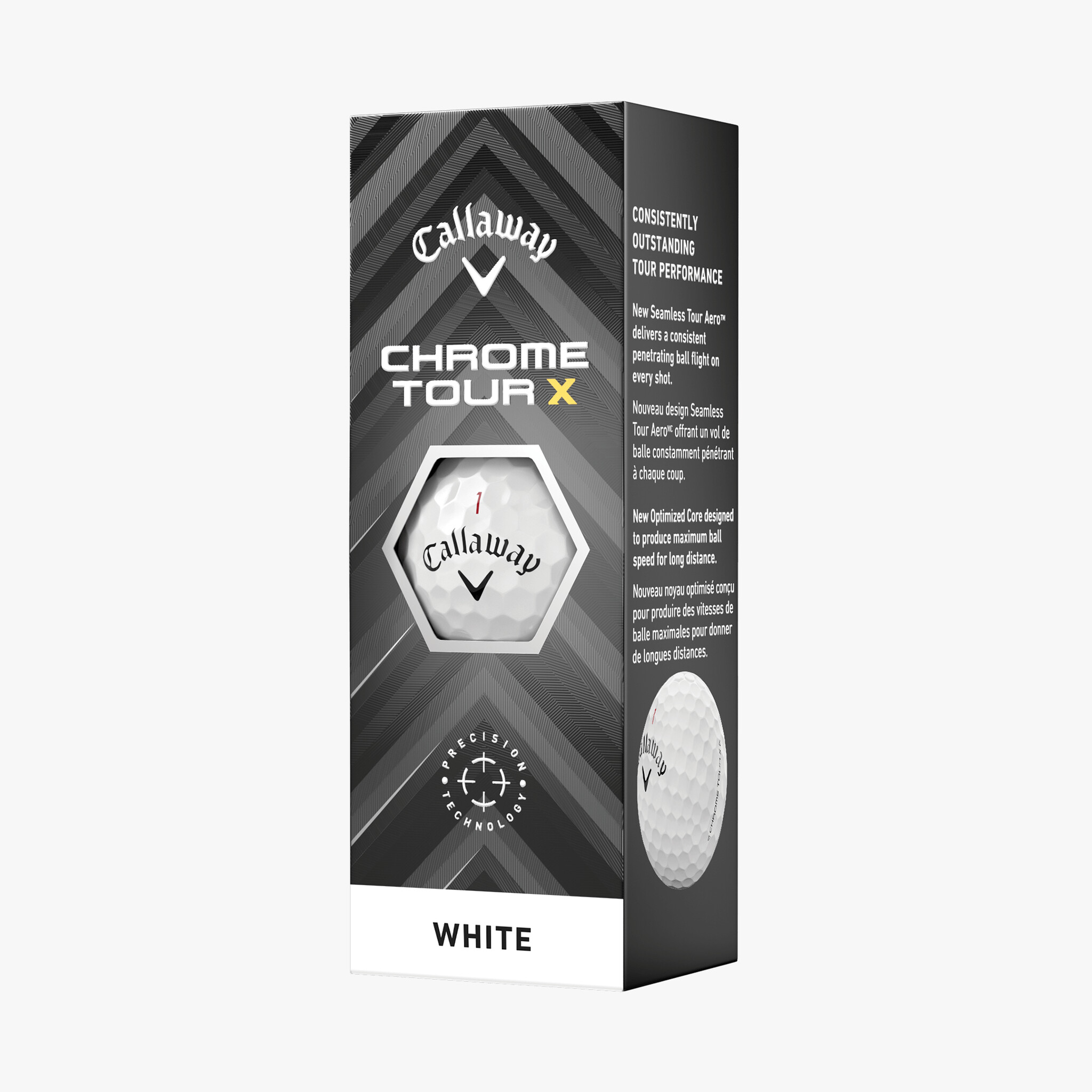 CALLAWAY CHROME TOUR X 四層球- 白色