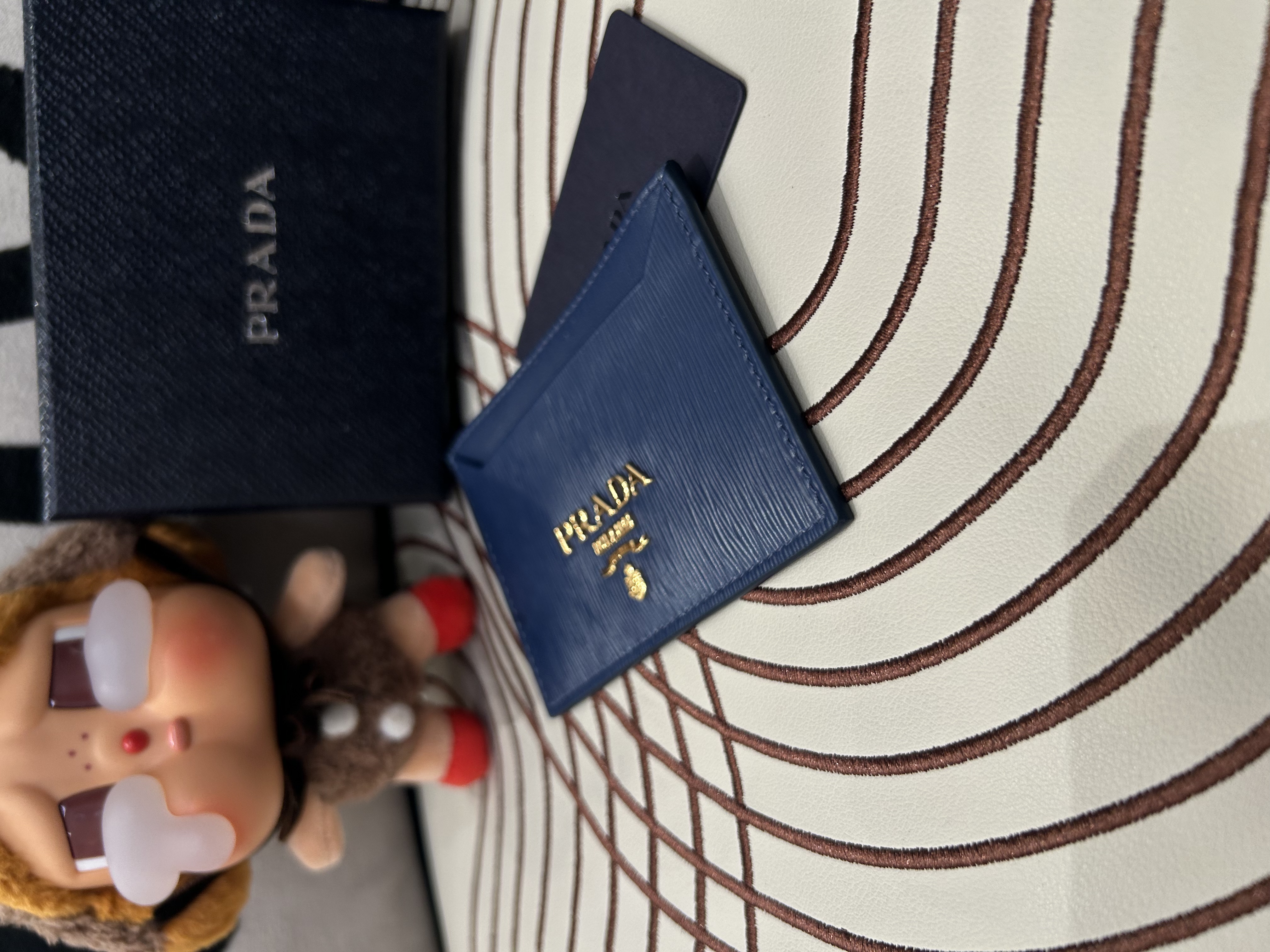 未使用品 Prada Vitello Move 皮革card holder  100%Authentic, Unused✅Card✅Box 