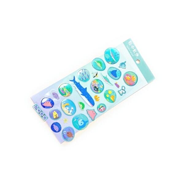 海中散步立體貼紙 045064