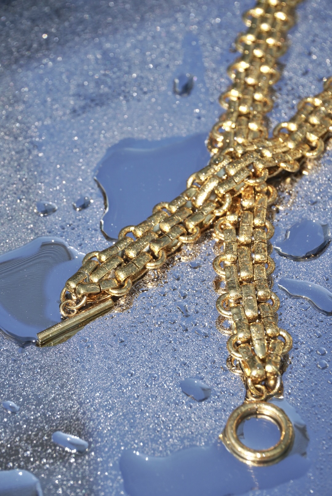 Gold thick chain stainless necklace