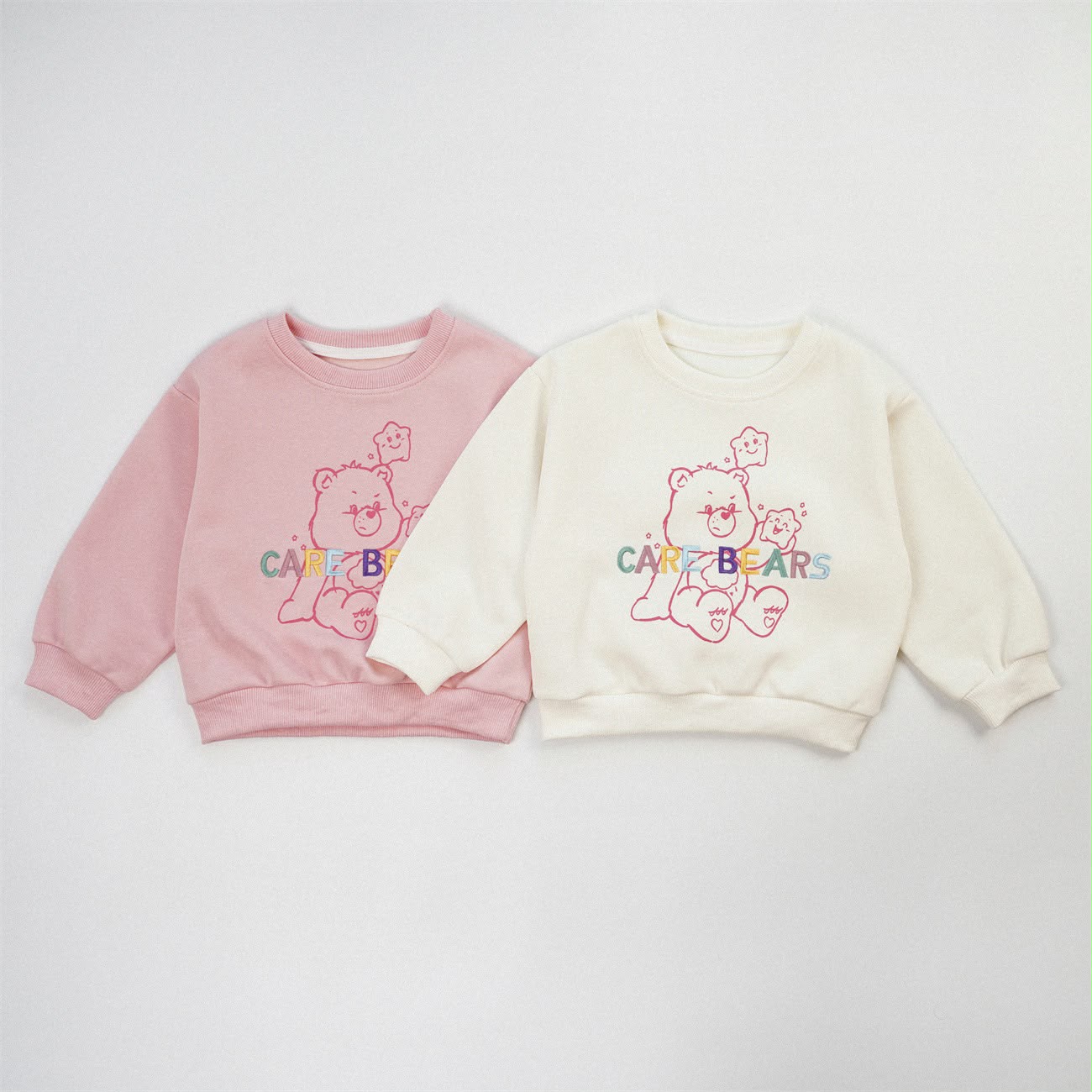 日單彩虹熊彩色刺繡衛衣
