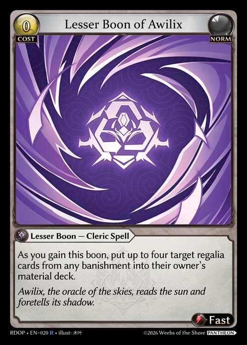 Lesser Boon of Awilix / RDOP-020 (R)