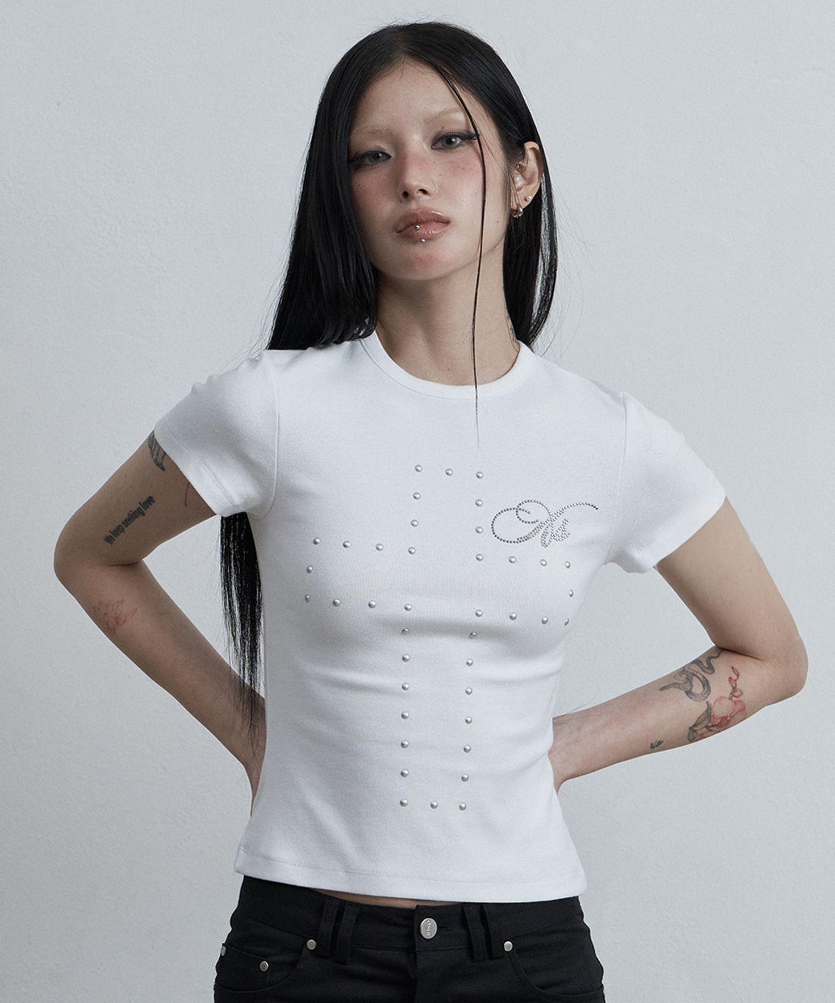 🇰🇷訂購｜asur 26SS｜Cross Hotfix T-shirt 4色 