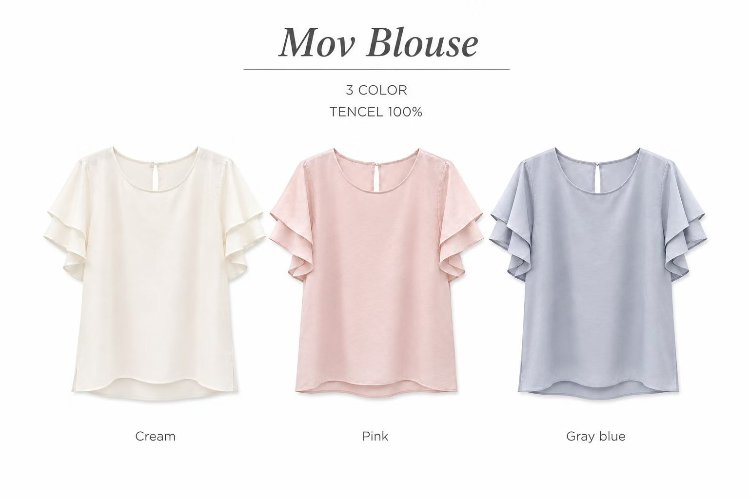 MT17 雙層袖blouse 