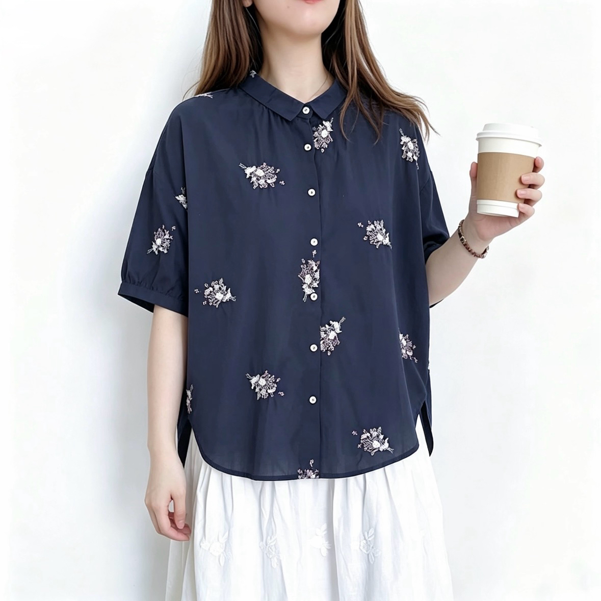 ☀️夏日優惠☀️ 日系刺繡花Top