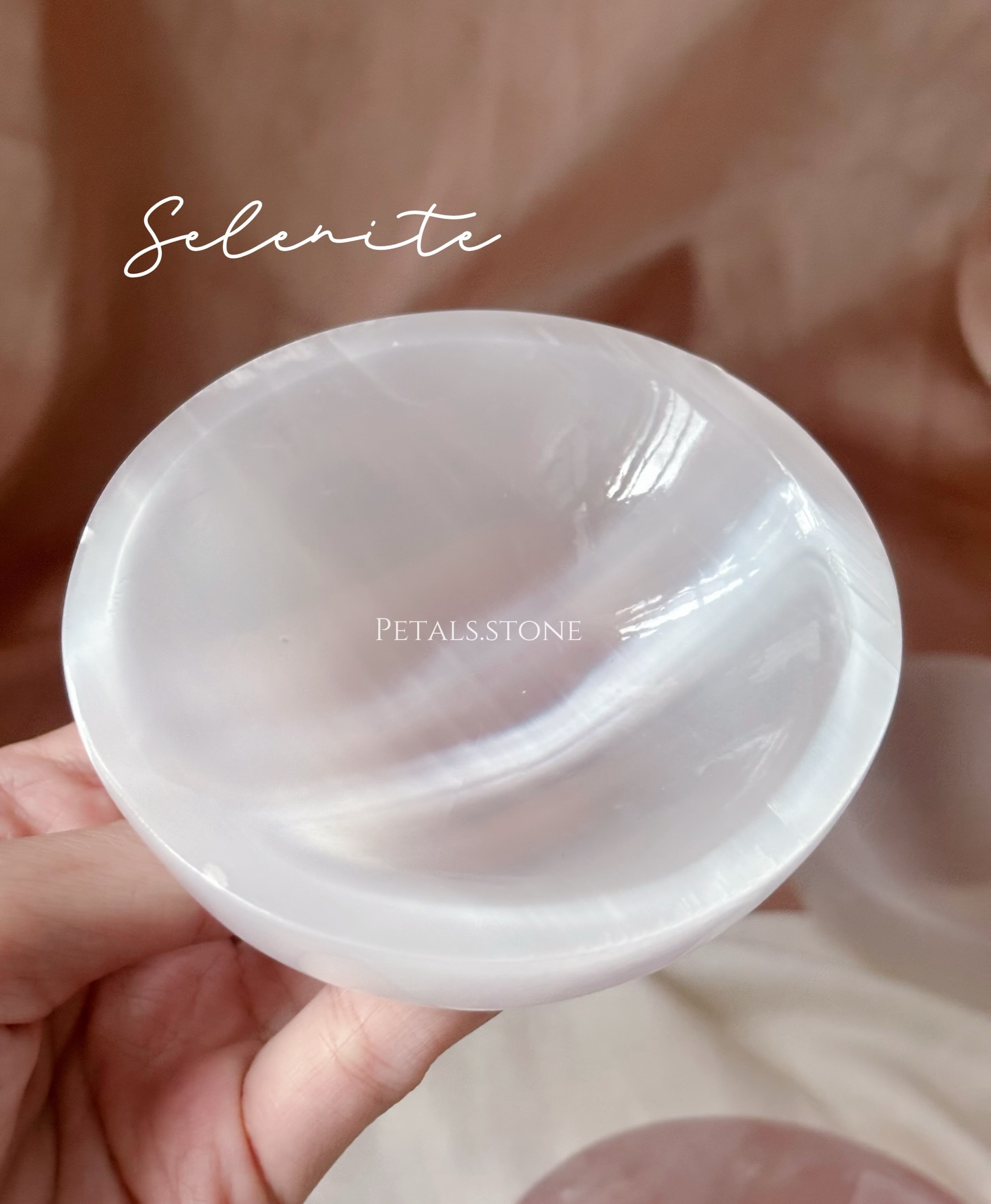 ☻Selenite Bowl ｜Rose Quartz Plate ♥