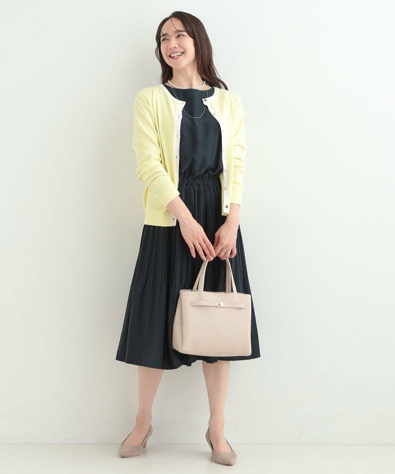 🆕【⭐訂購⭐】  🇯🇵日本直送 🌀SHOO・LA・RUE金屬鈕扣 配色 優雅 圓領針織外套［4款選］🌀 [ELCA-0078][260323]