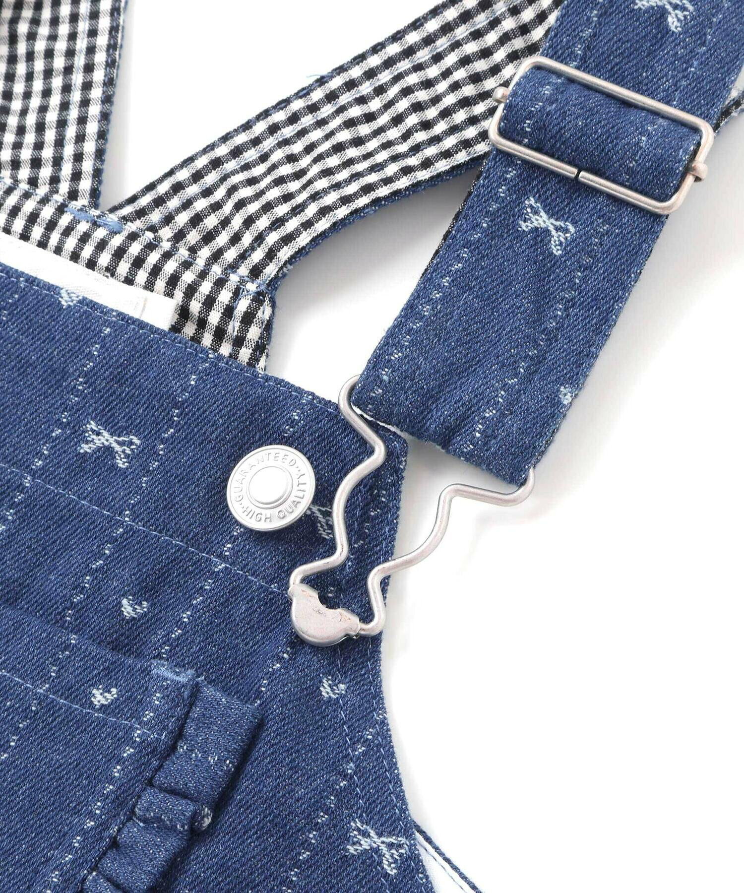 🆕【⭐訂購⭐】  日本直送🌀牛仔/斜紋布 碎花 刺繡 A-line #背帶裙🌀[ELDA-0023][260418]