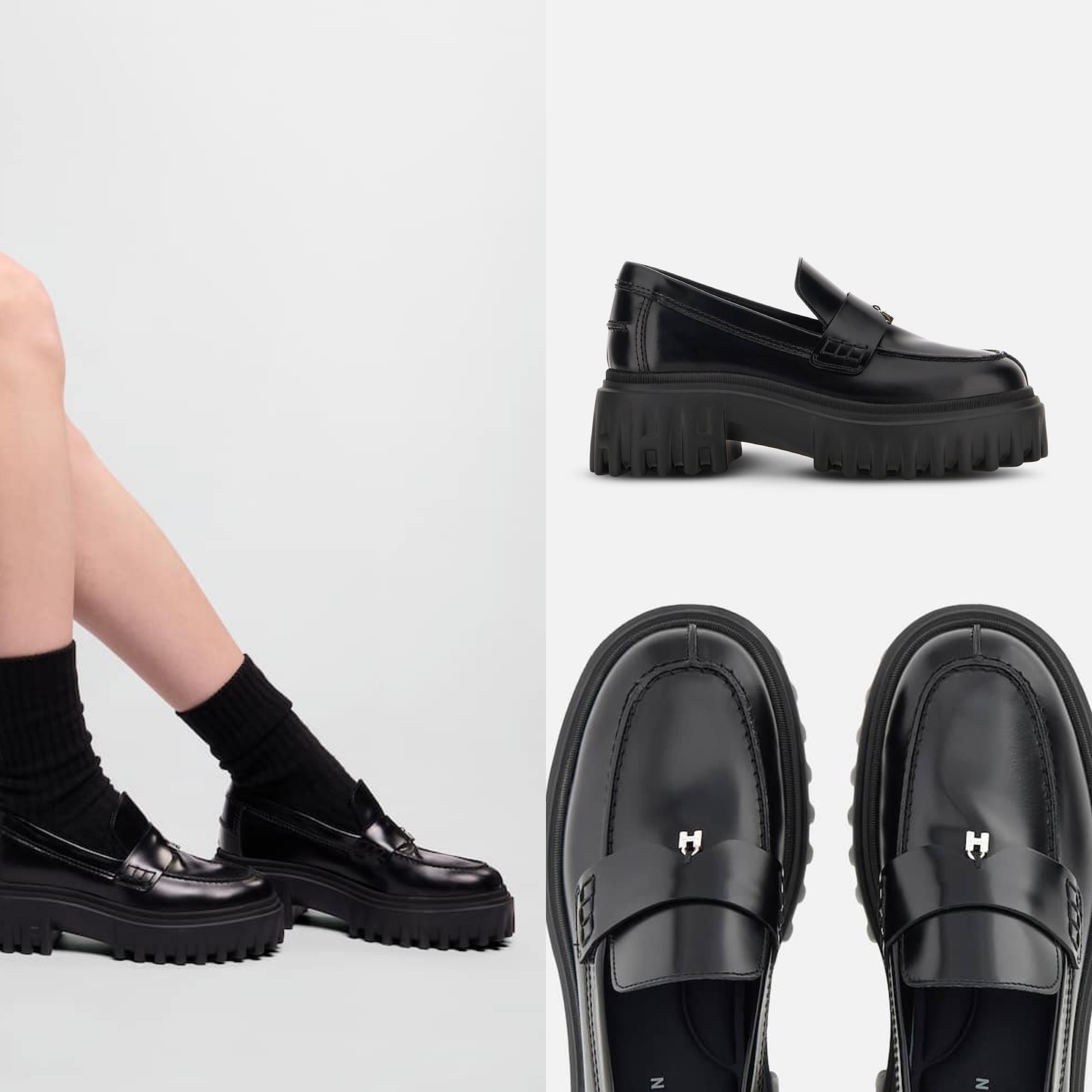限時優惠✨訂貨🍒Hogan H700 增高7.6cm厚底loafer  Size 36/36.5/37/37.5/38/39/40/41