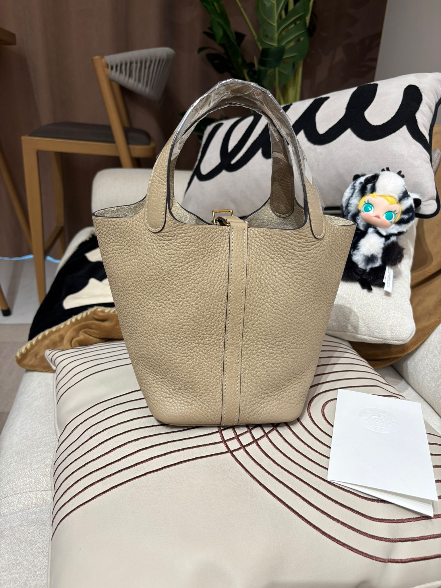 Hermes Picotin 18 Stamp U S2 風衣灰金扣 100%Authentic, 99%New ✅香港專門店收據✅Key Lock ✅Dust bag✅Box