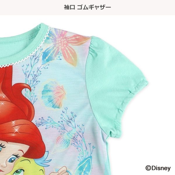 🇯🇵預訂 日本直送🇯🇵清爽材質美人魚印花荷葉邊短袖家居服上下套裝