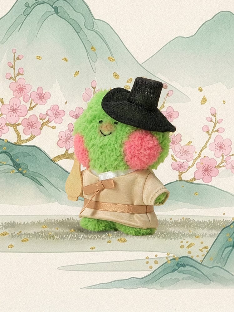 📦訂購 韓國代購 LINE FRIENDS minini lenini TIPSY SEONBI PLUSH KEYRING (K-SOUVENIR) 青蛙LEONARD 韓服鎖匙扣