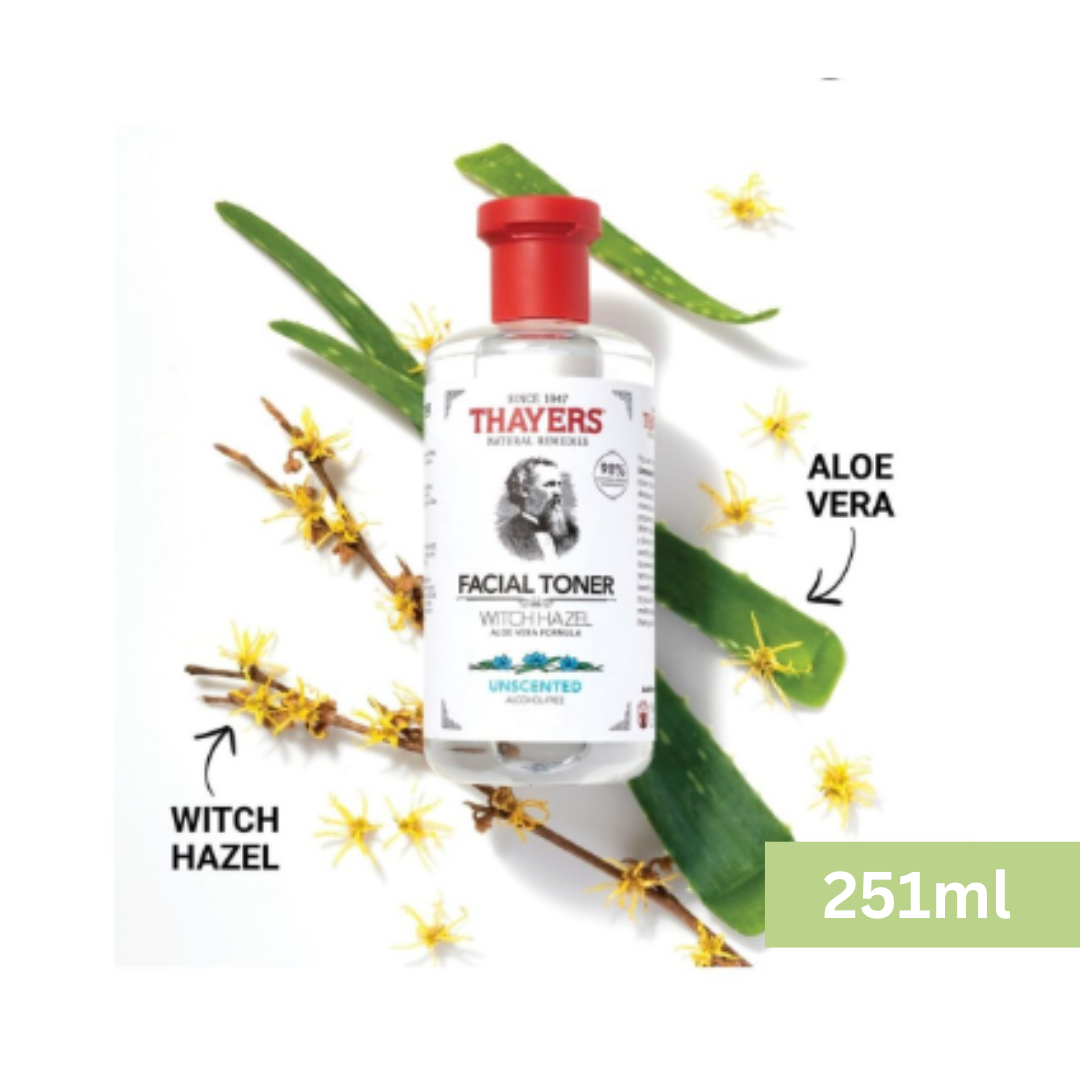 THAYERS - 金縷梅保濕爽膚水 - 無香味 / 蘆薈 (無酒精配方) 251ml (BL) (平行進口) (新舊包裝隨機發貨)