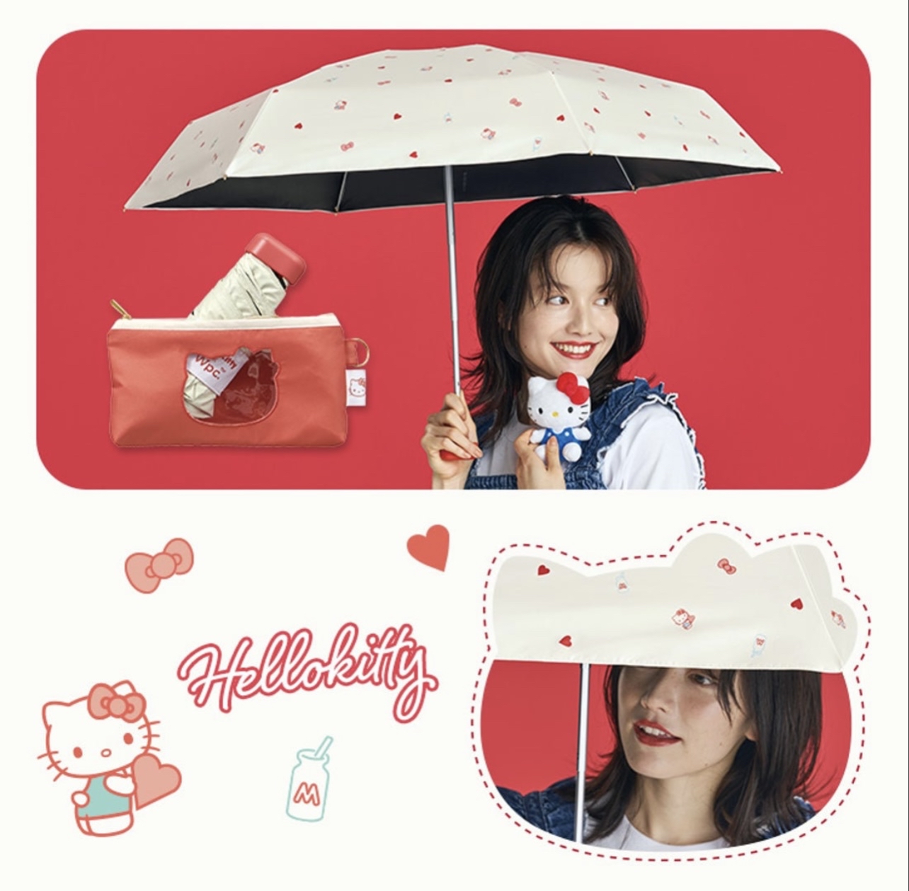 🎌日本直送🎌Wpc x Sanrio 防Uv縮骨遮