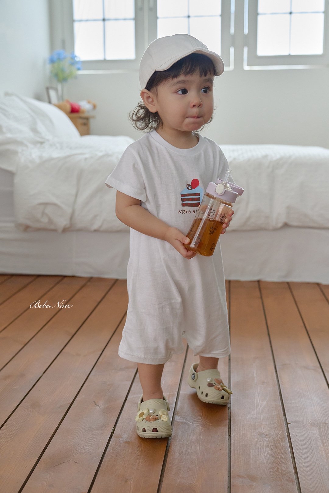 ☀️預訂 韓國直送☀️🇰🇷Bebenine兩色蛋糕印花純棉短袖連身服