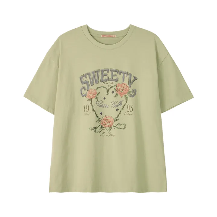 [BITTER CELLS] Rose Petal Tee (3種)